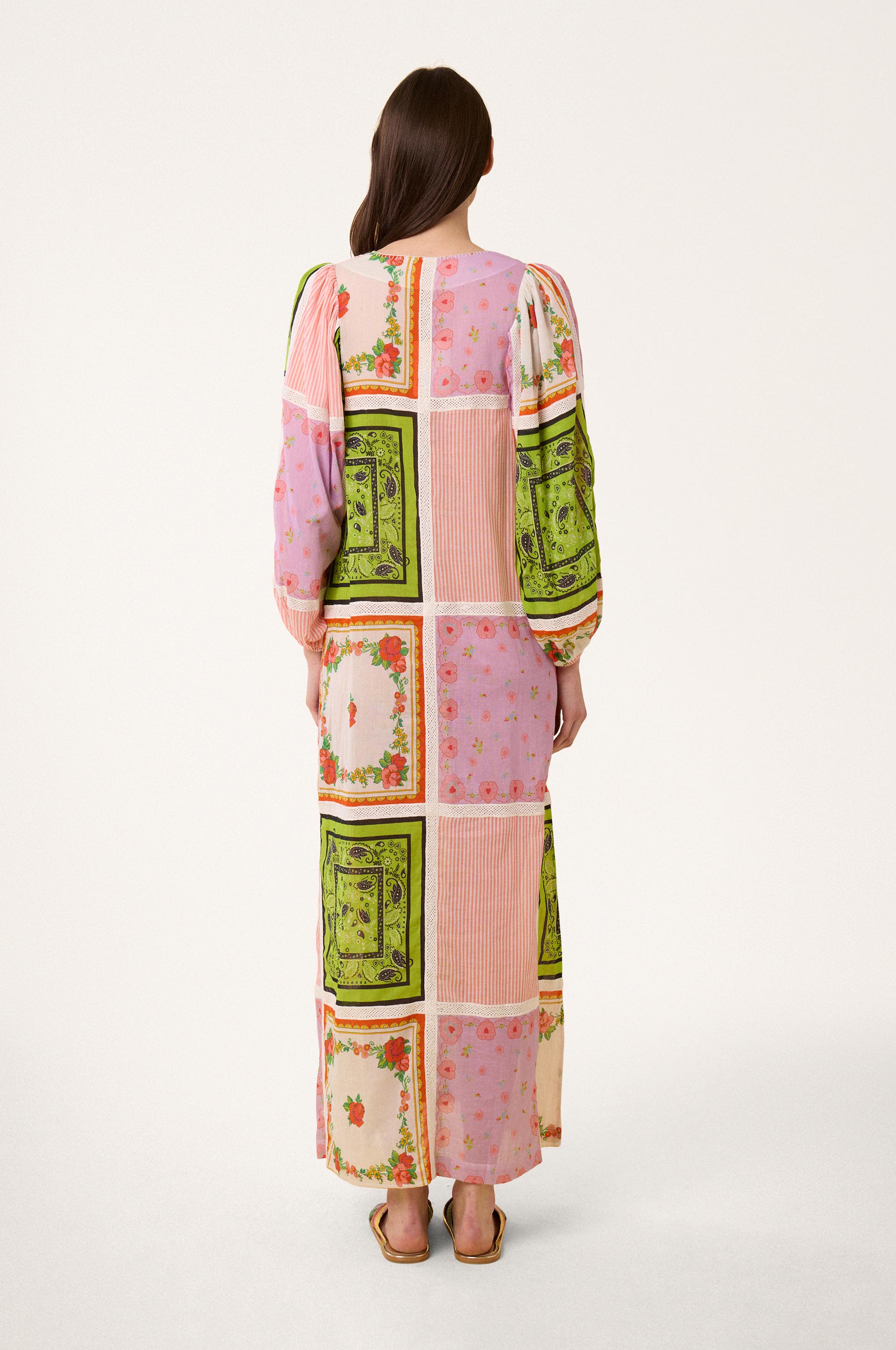 Robe en crochet D'Hiver - Multicolore