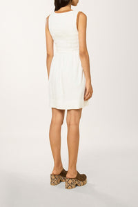 Robe smockée Daisy Playa - Blanc