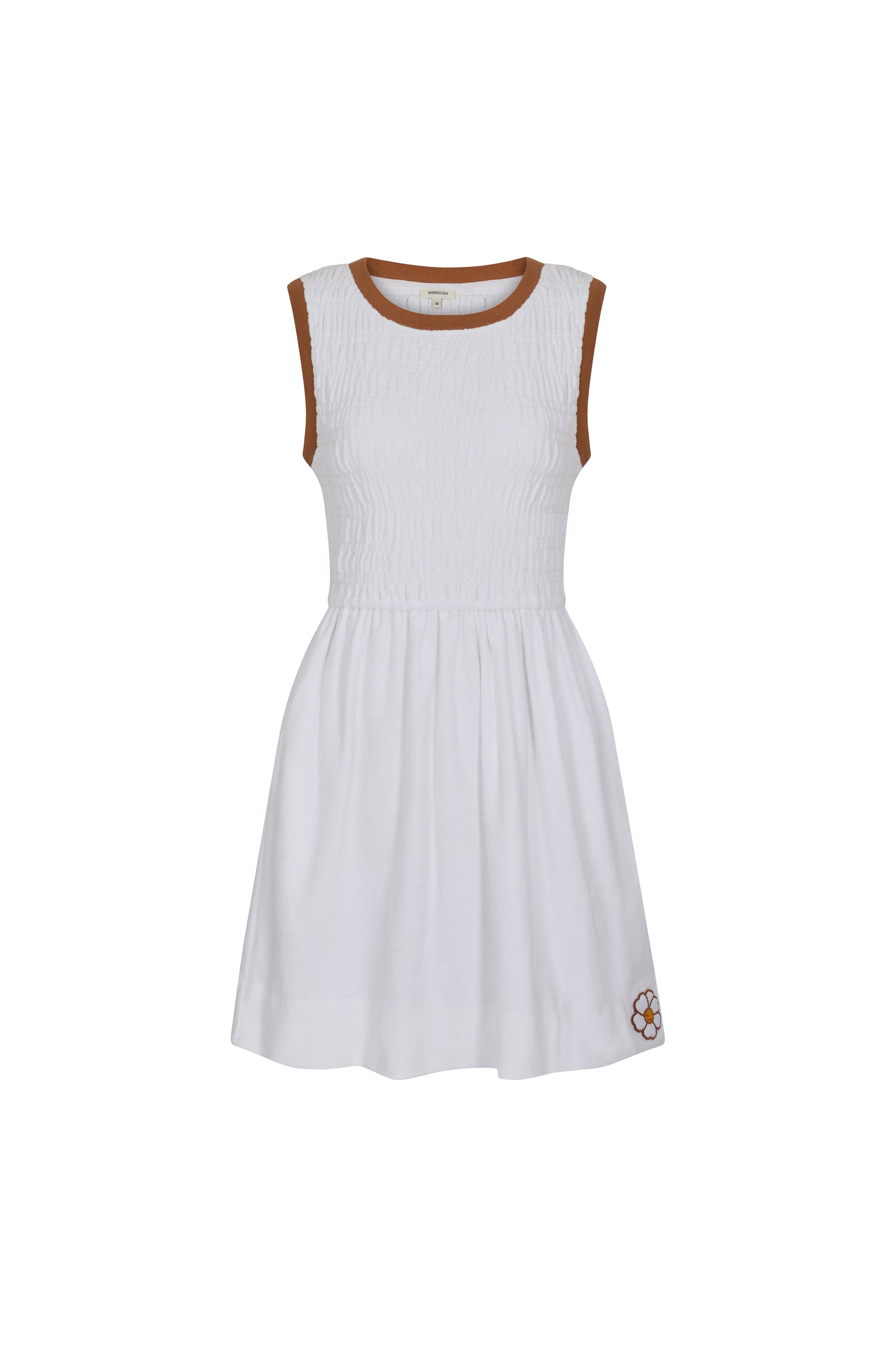 Robe smockée Daisy Playa - Blanc