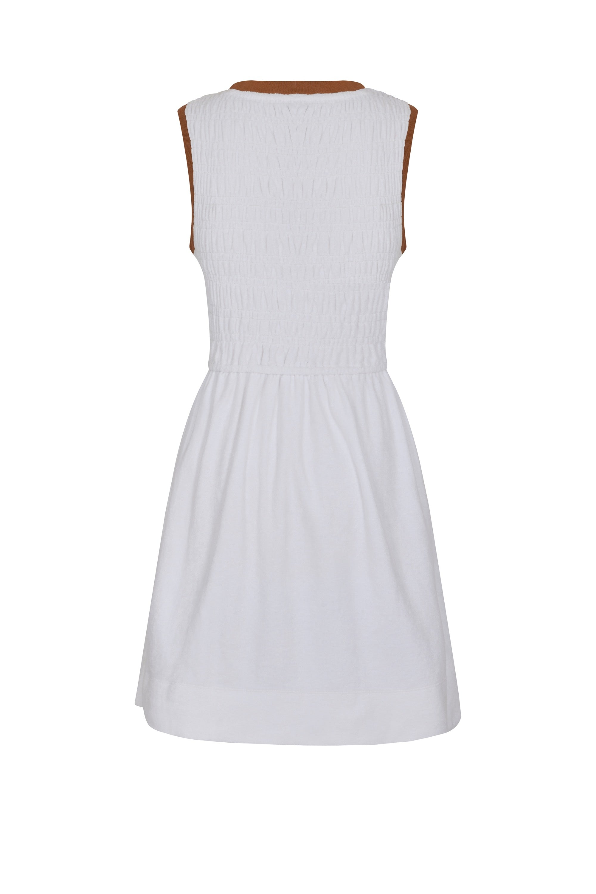Robe smockée Daisy Playa - Blanc