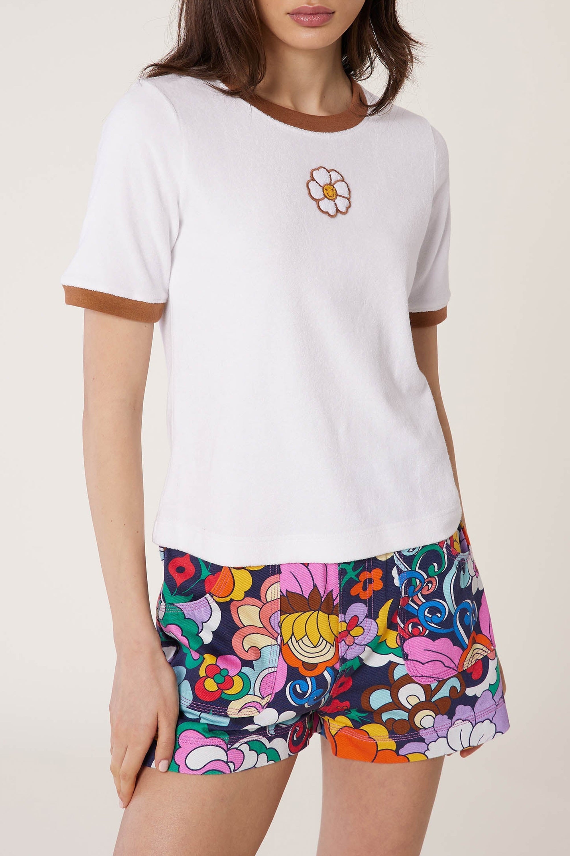 T-shirt Daisy Playa - Blanc