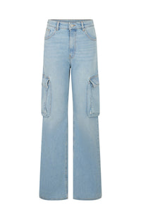 Jean Worker en denim - Bleu