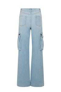 Jean Worker en denim - Bleu