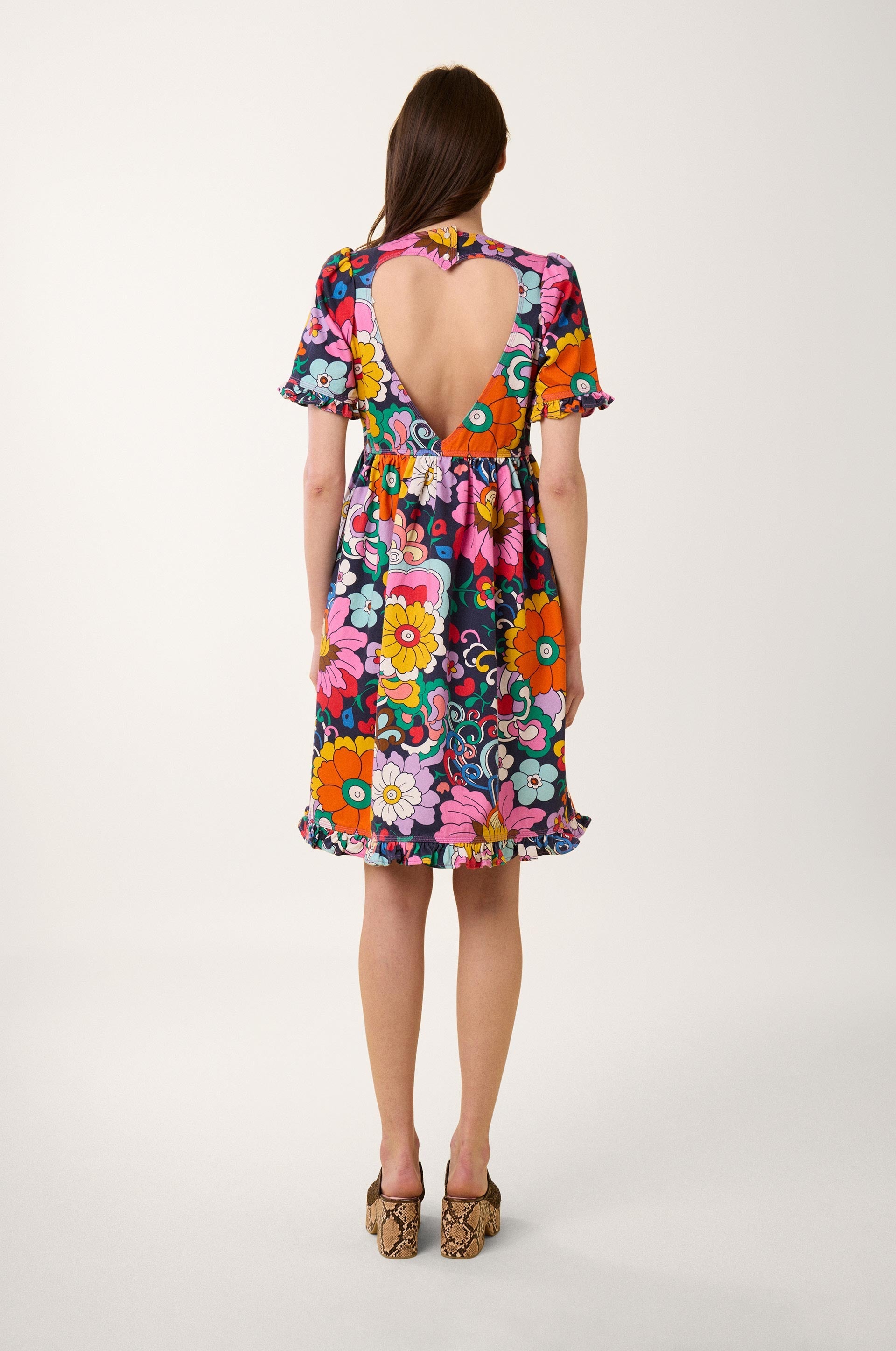 Robe midi Niki - Bleu