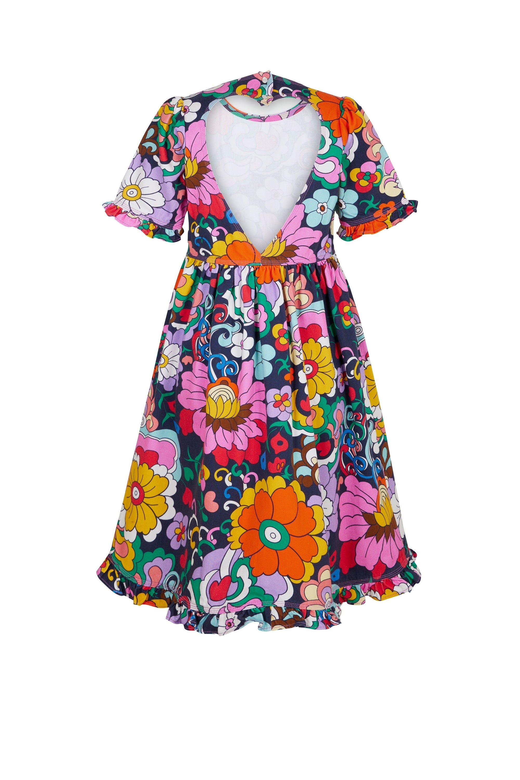 Robe midi Niki - Bleu