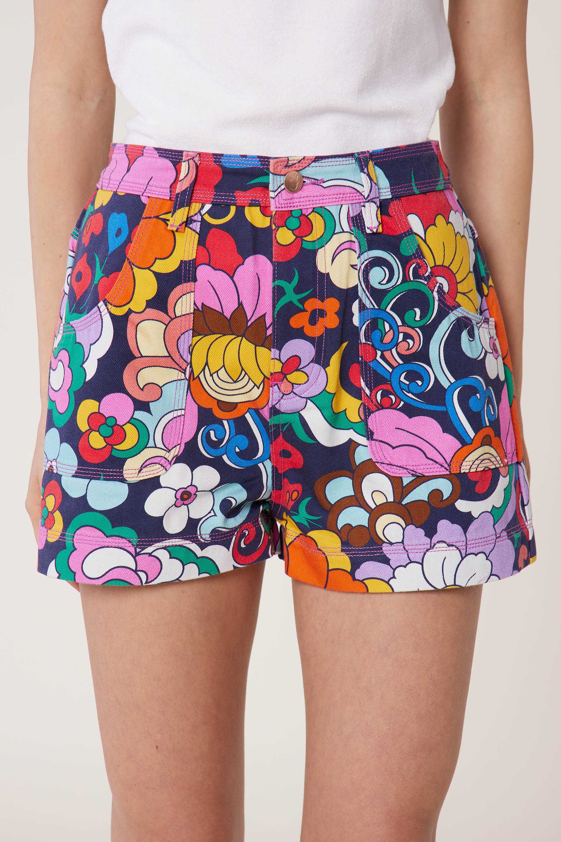 Short en denim Niki - Bleu
