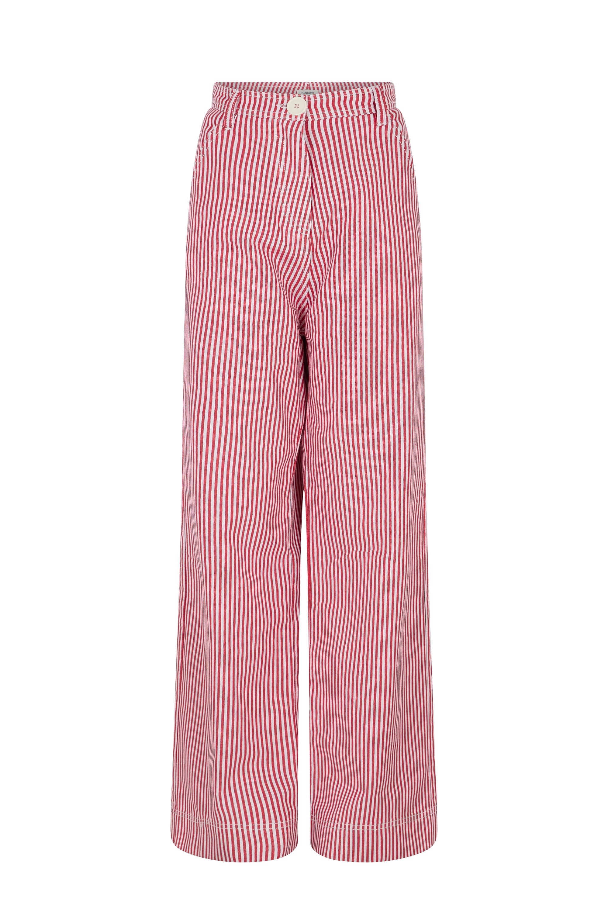 Jean en denim Rayé - Rouge