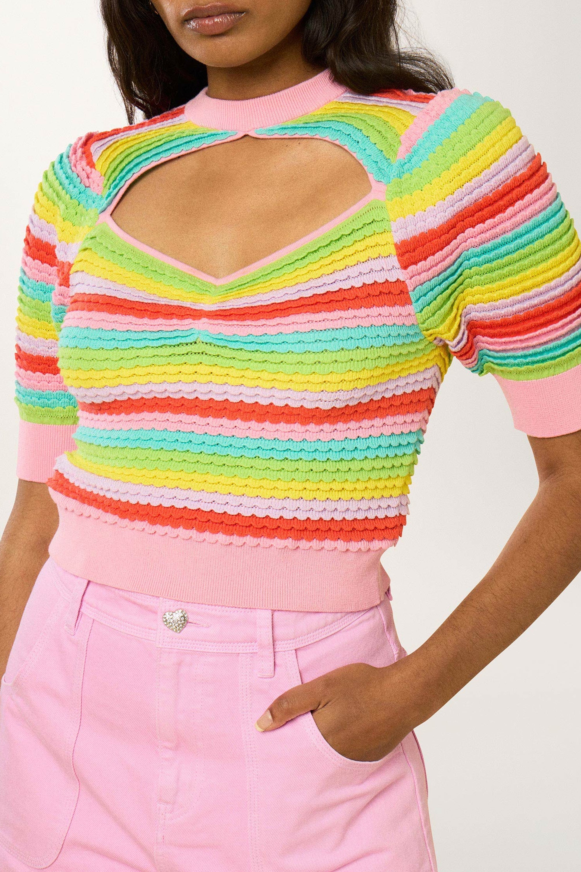Top à écaille - Multicolore