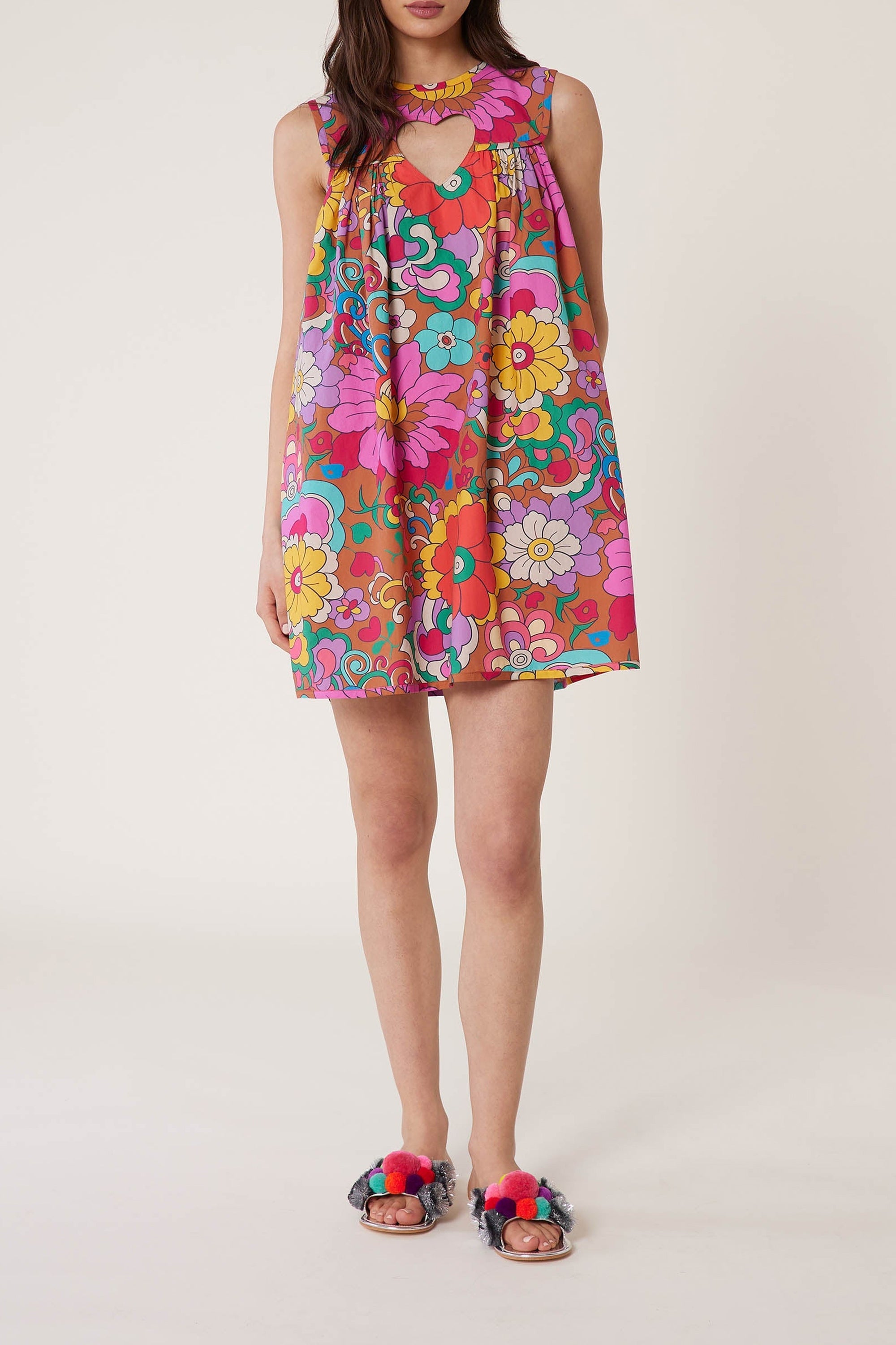 Robe nuisette Jardin - Marron