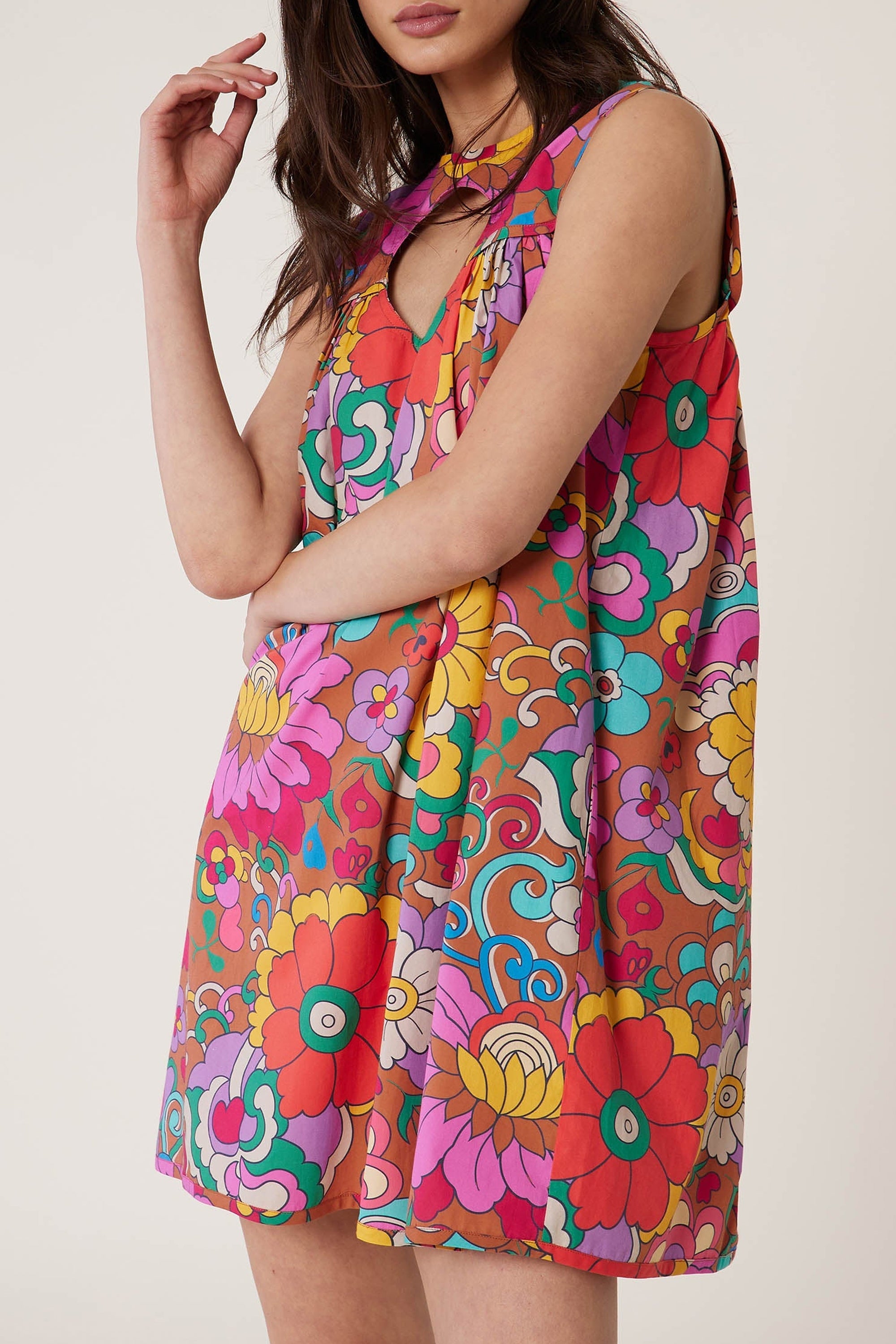Robe nuisette Jardin - Marron