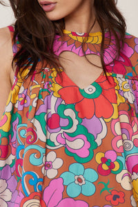 Robe nuisette Jardin - Marron