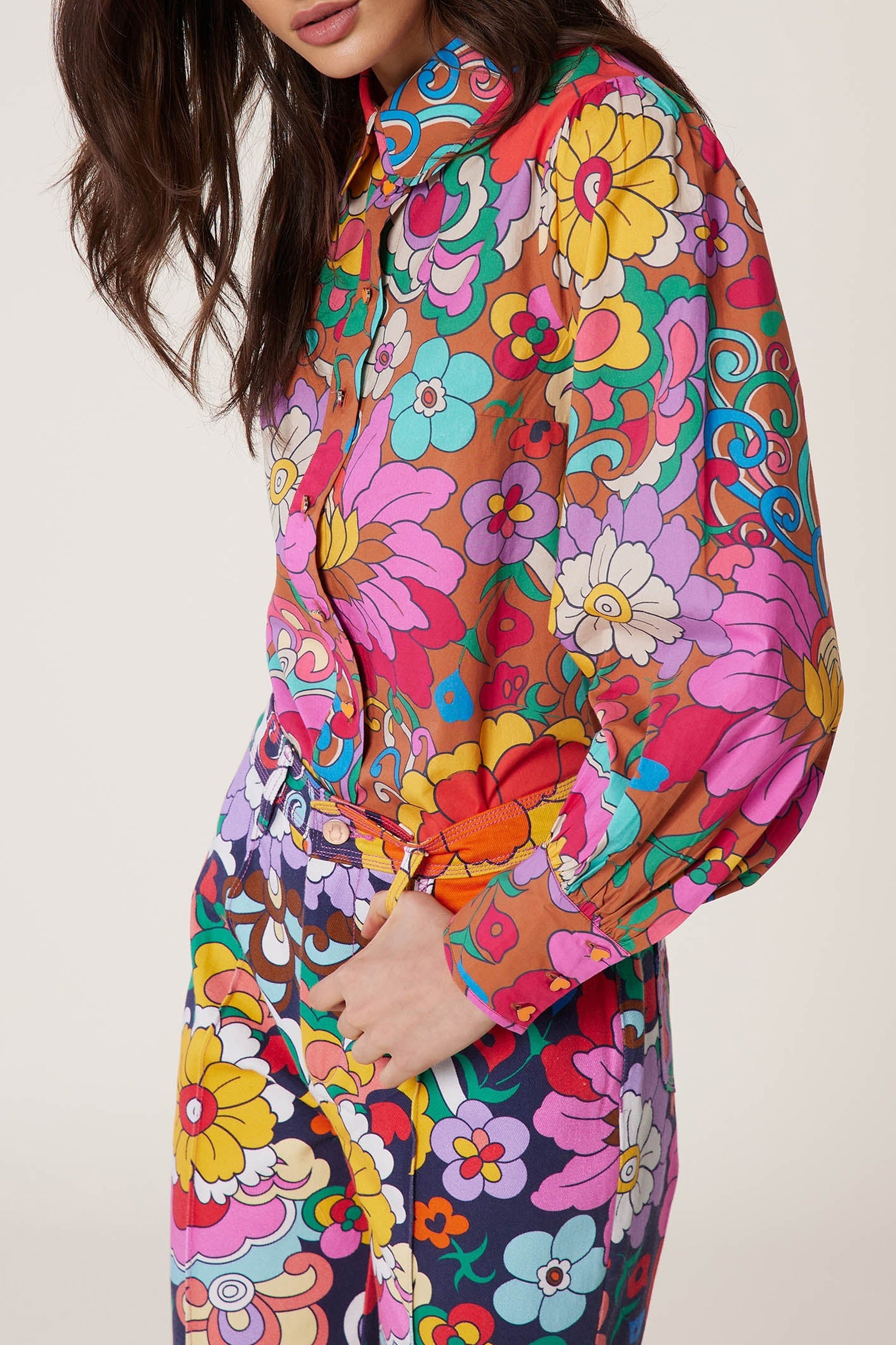 Chemise Jardin - Marron