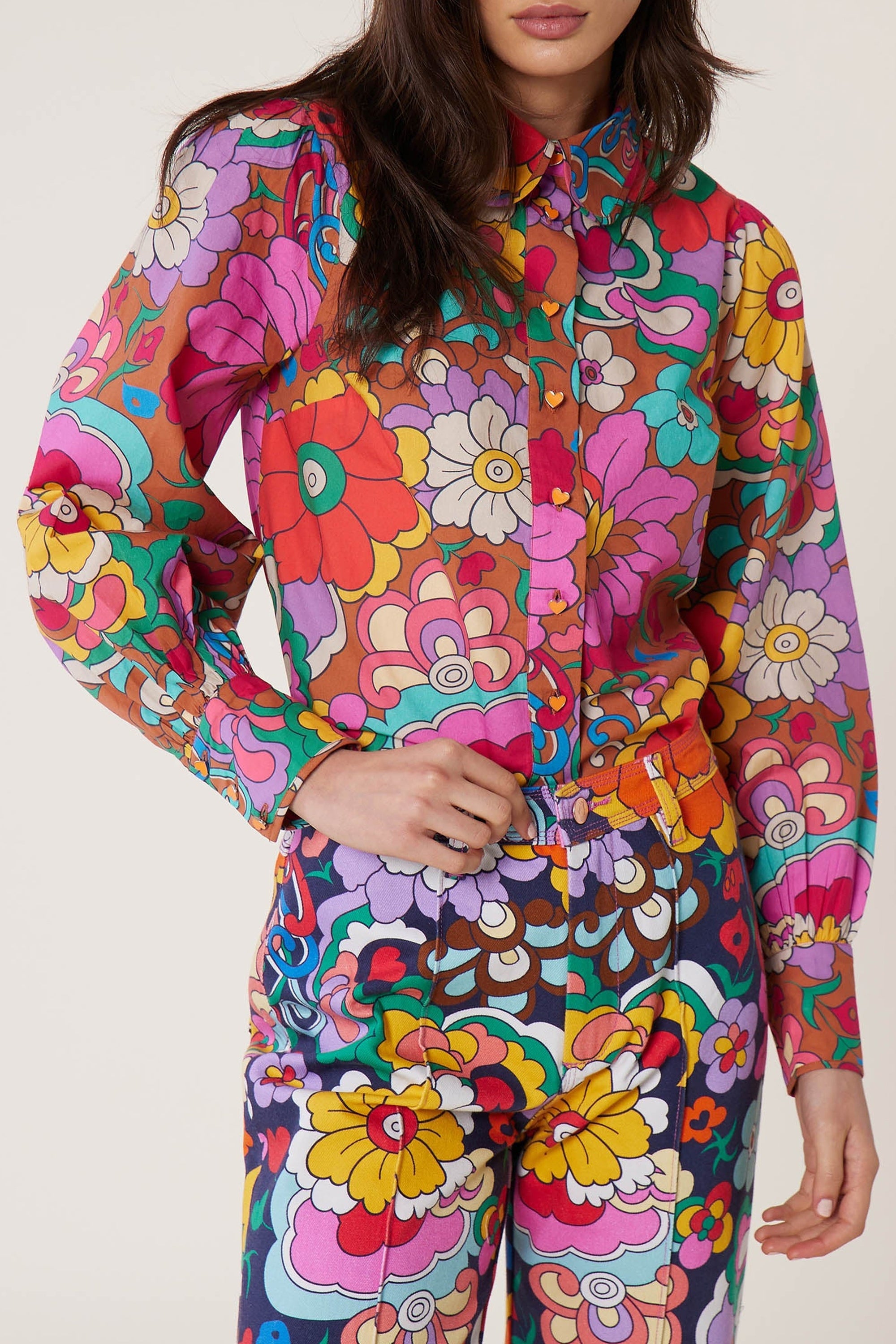 Chemise Jardin - Marron