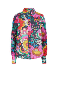 Chemise Jardin - Bleu