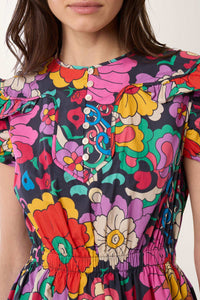 Robe Jardin - Bleu