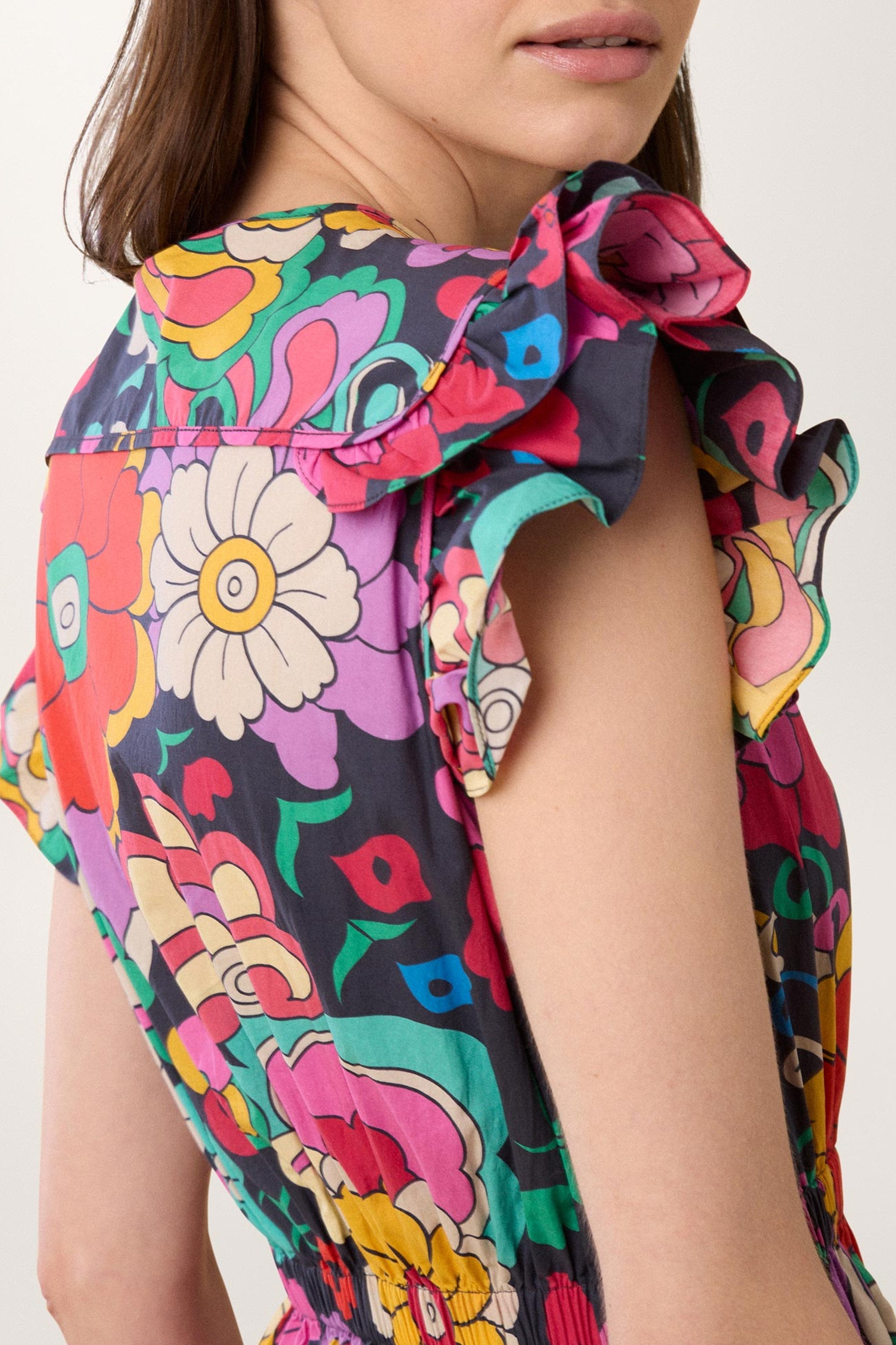 Robe Jardin - Bleu
