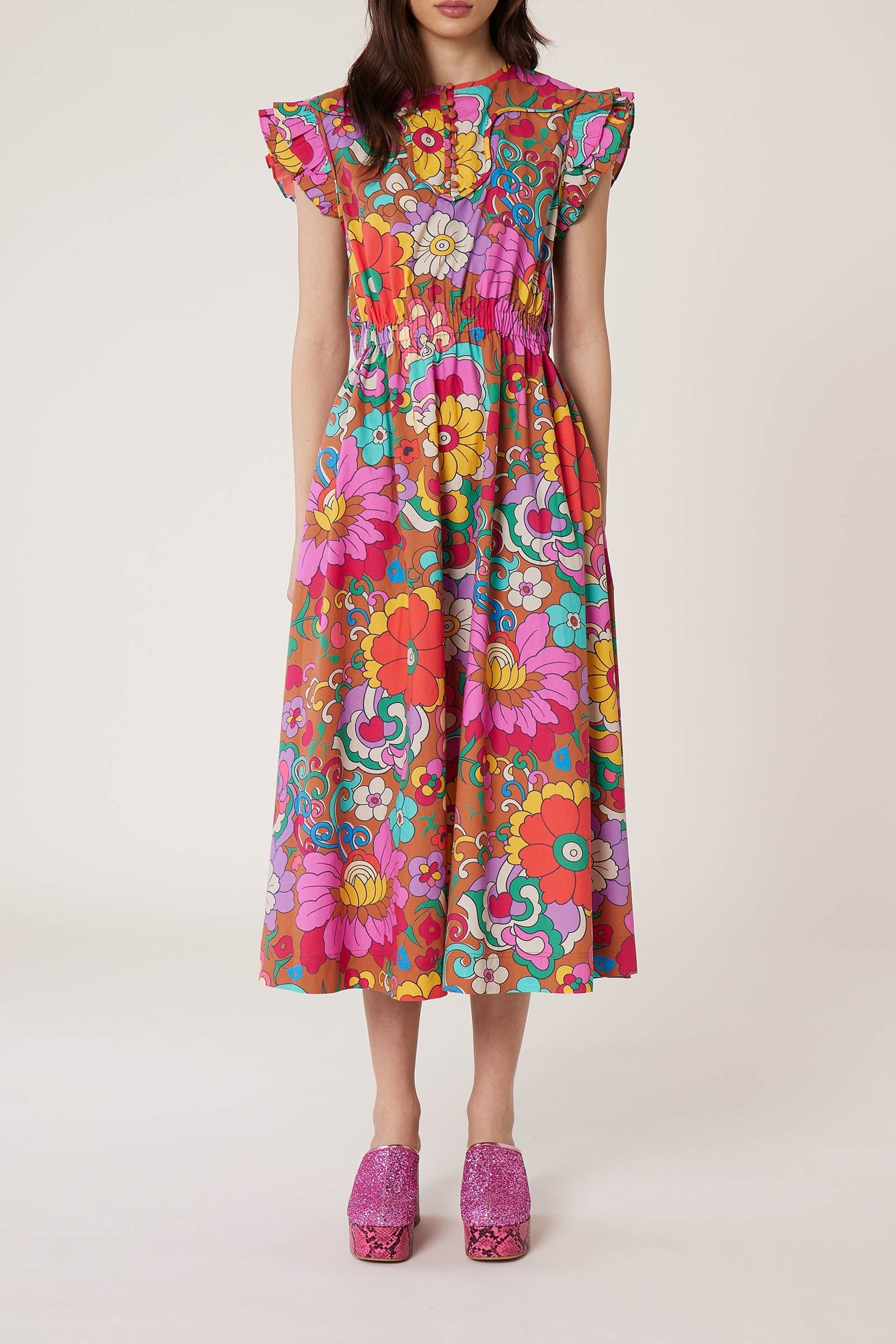 Robe Jardin - Marron