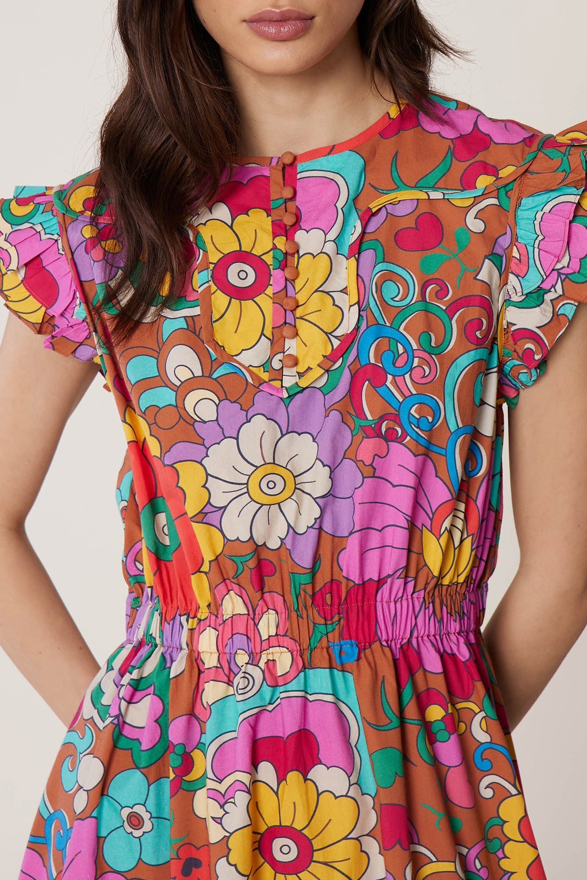 Robe Jardin - Marron