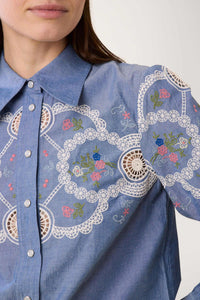 Chemise Kitchen à motifs - Bleu