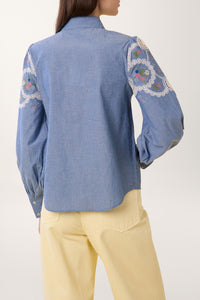 Chemise Kitchen à motifs - Bleu