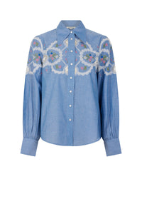 Chemise Kitchen à motifs - Bleu