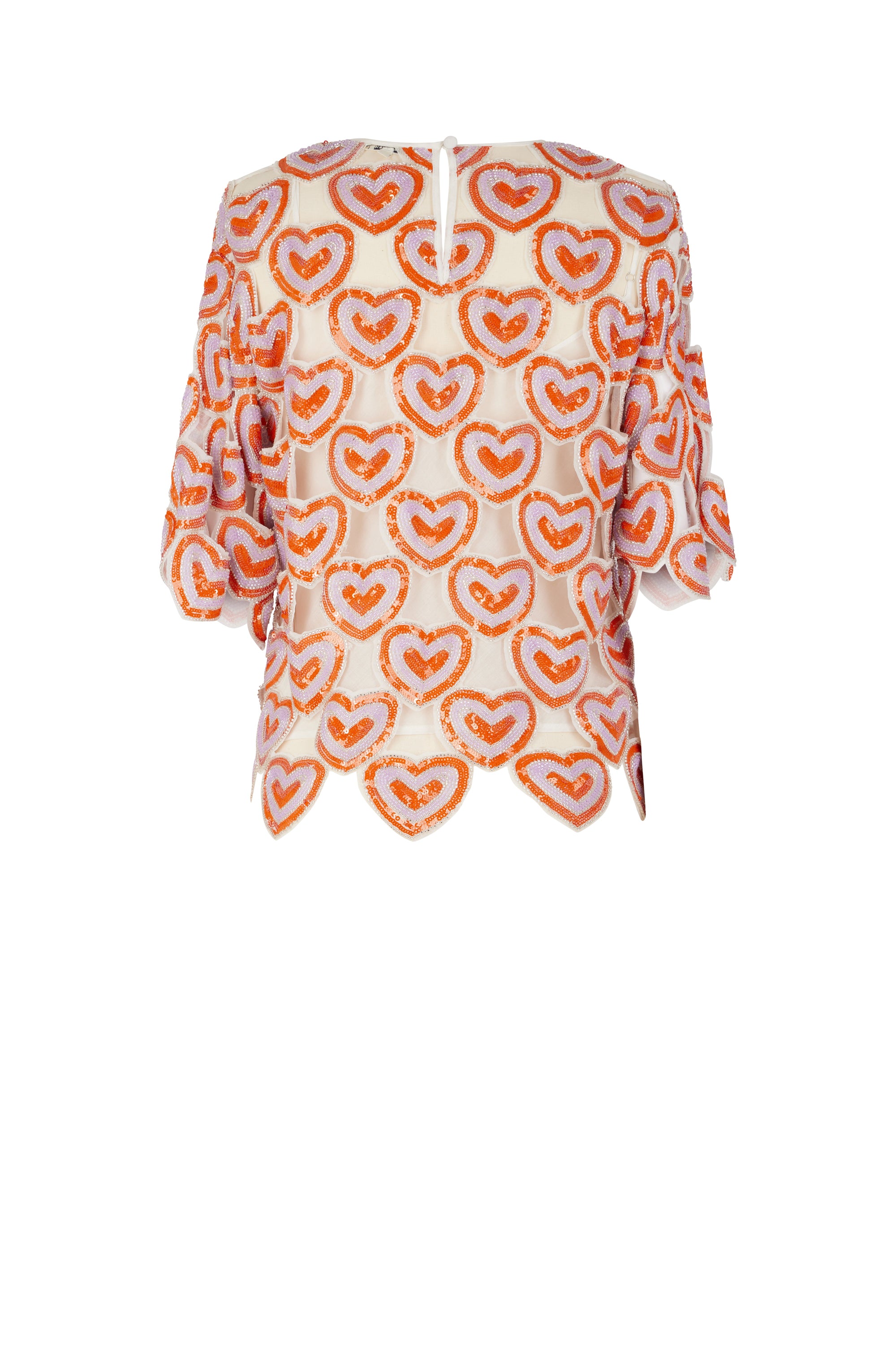 Top Love à paillettes - Rouge