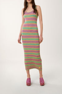 Robe débardeur en lurex - Multicolore