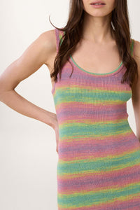 Robe débardeur en lurex - Multicolore