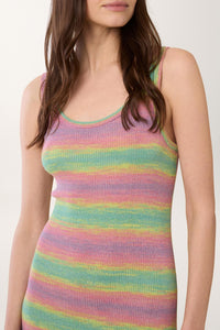 Robe débardeur en lurex - Multicolore