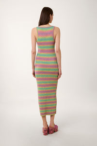 Robe débardeur en lurex - Multicolore