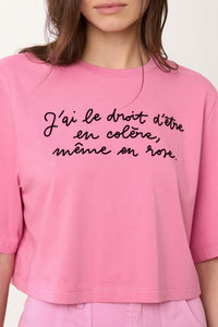 T-shirt court Natacha - Rose
