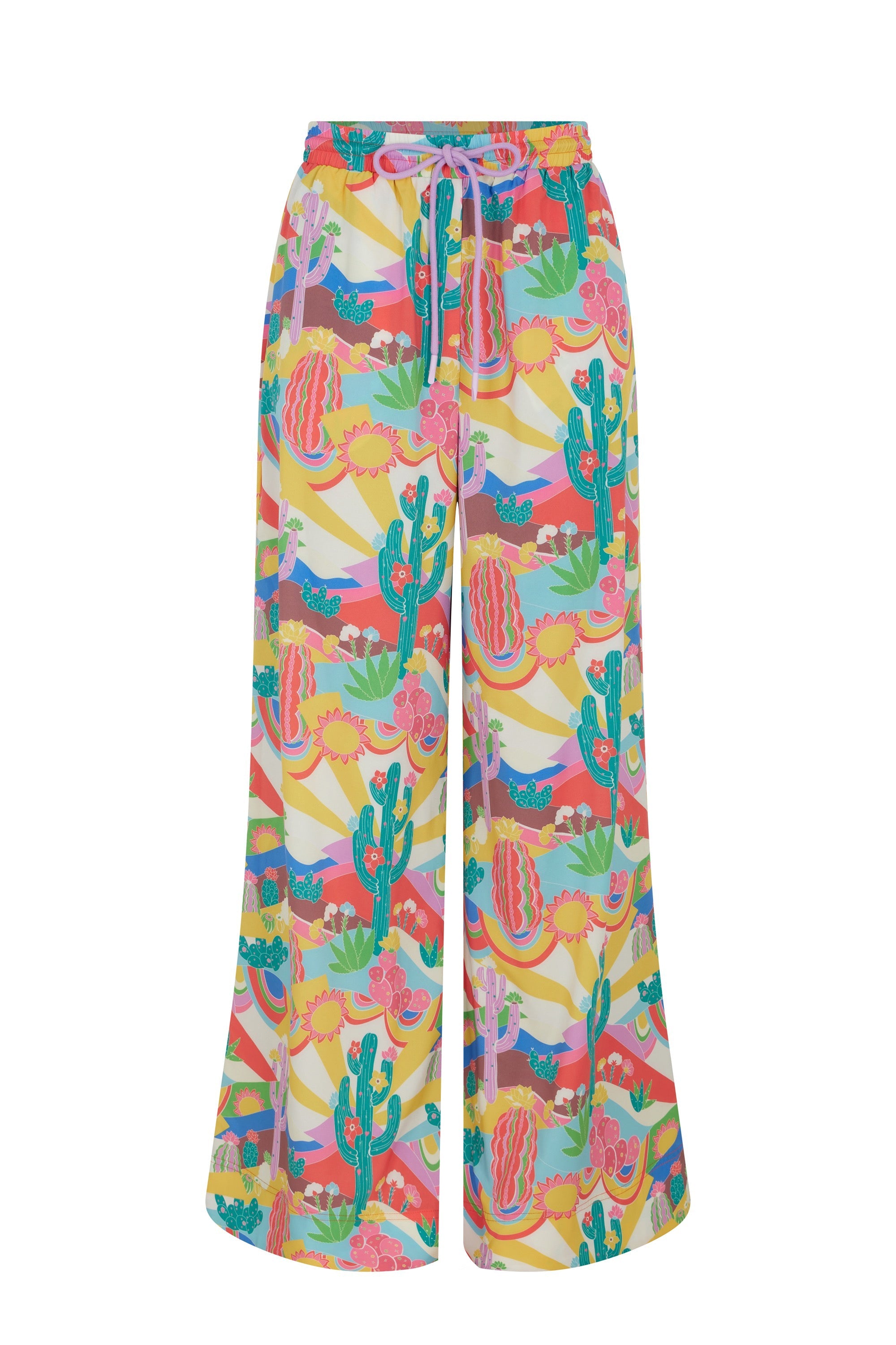 Pantalon fluide Palm Spring - Multicolore