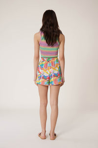 Short à imprimé Palm Spring - Multicolore