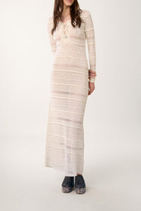 Robe caftan Pierrette - Beige