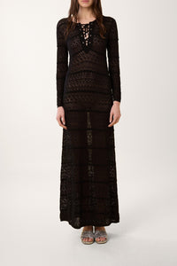 Robe caftan Pierrette - Noir