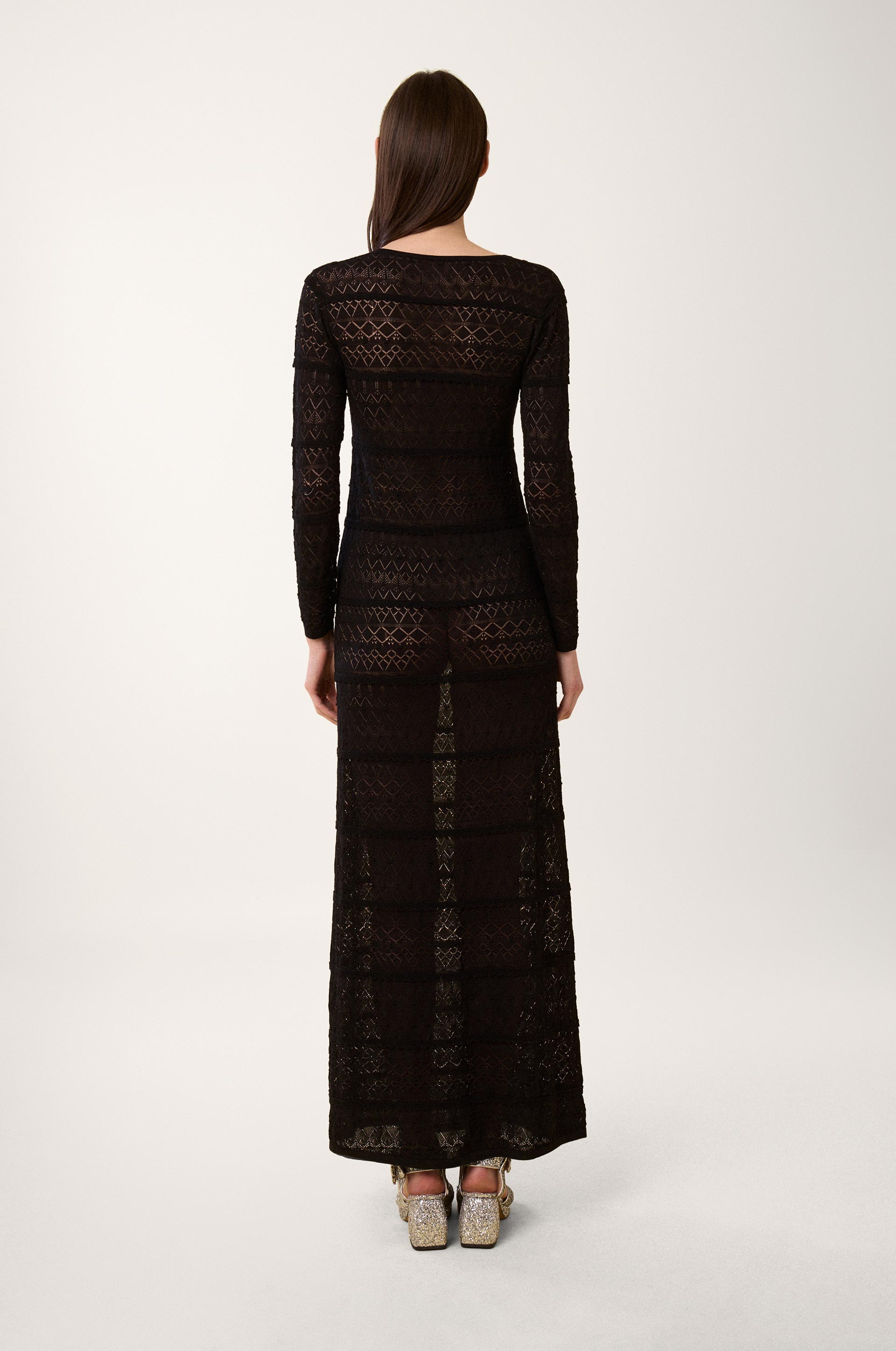 Robe caftan Pierrette - Noir