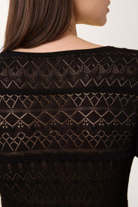 Robe caftan Pierrette - Noir
