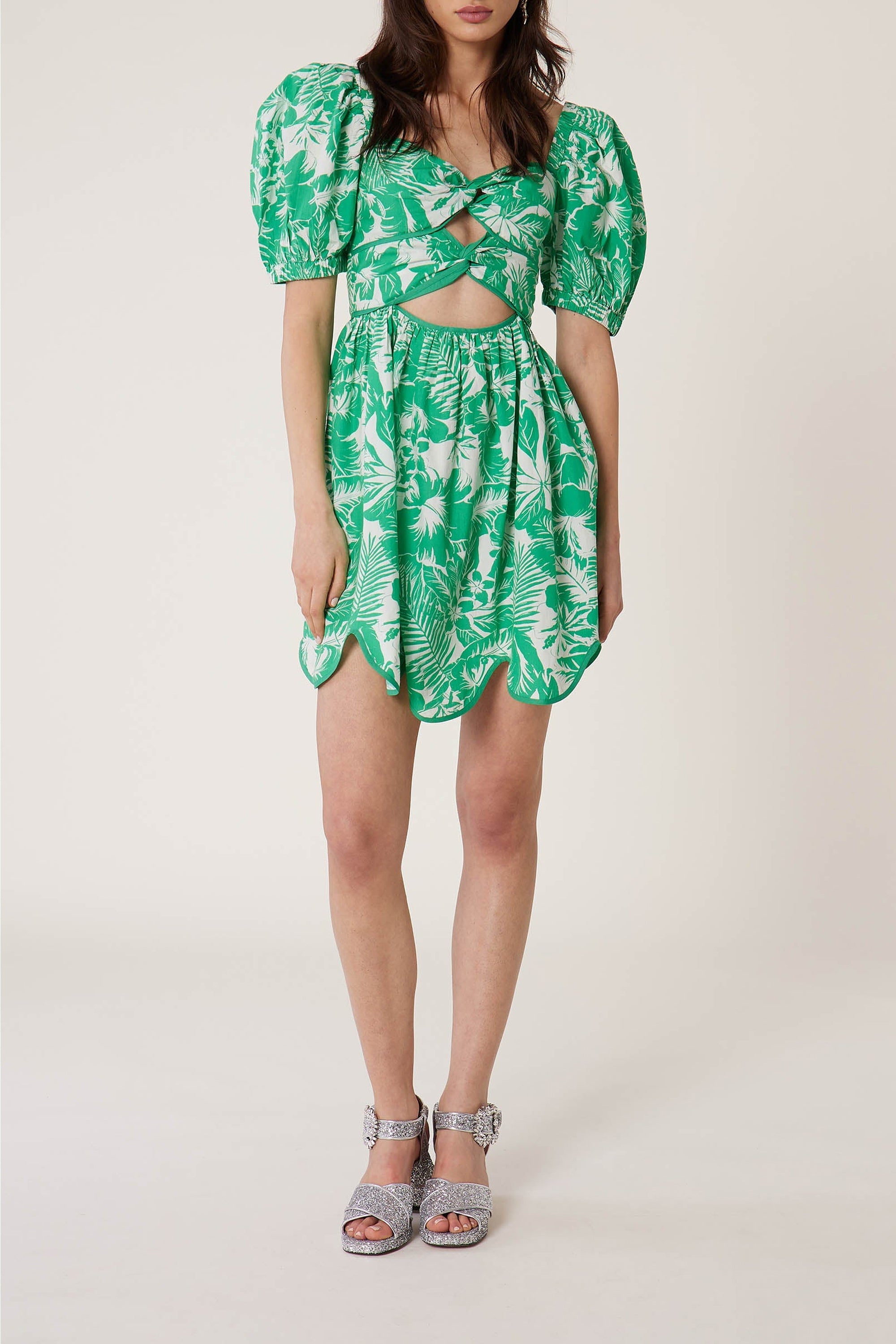 Robe Babydoll Santa Barbara - Vert