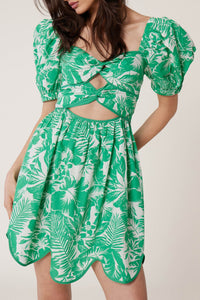 Robe Babydoll Santa Barbara - Vert
