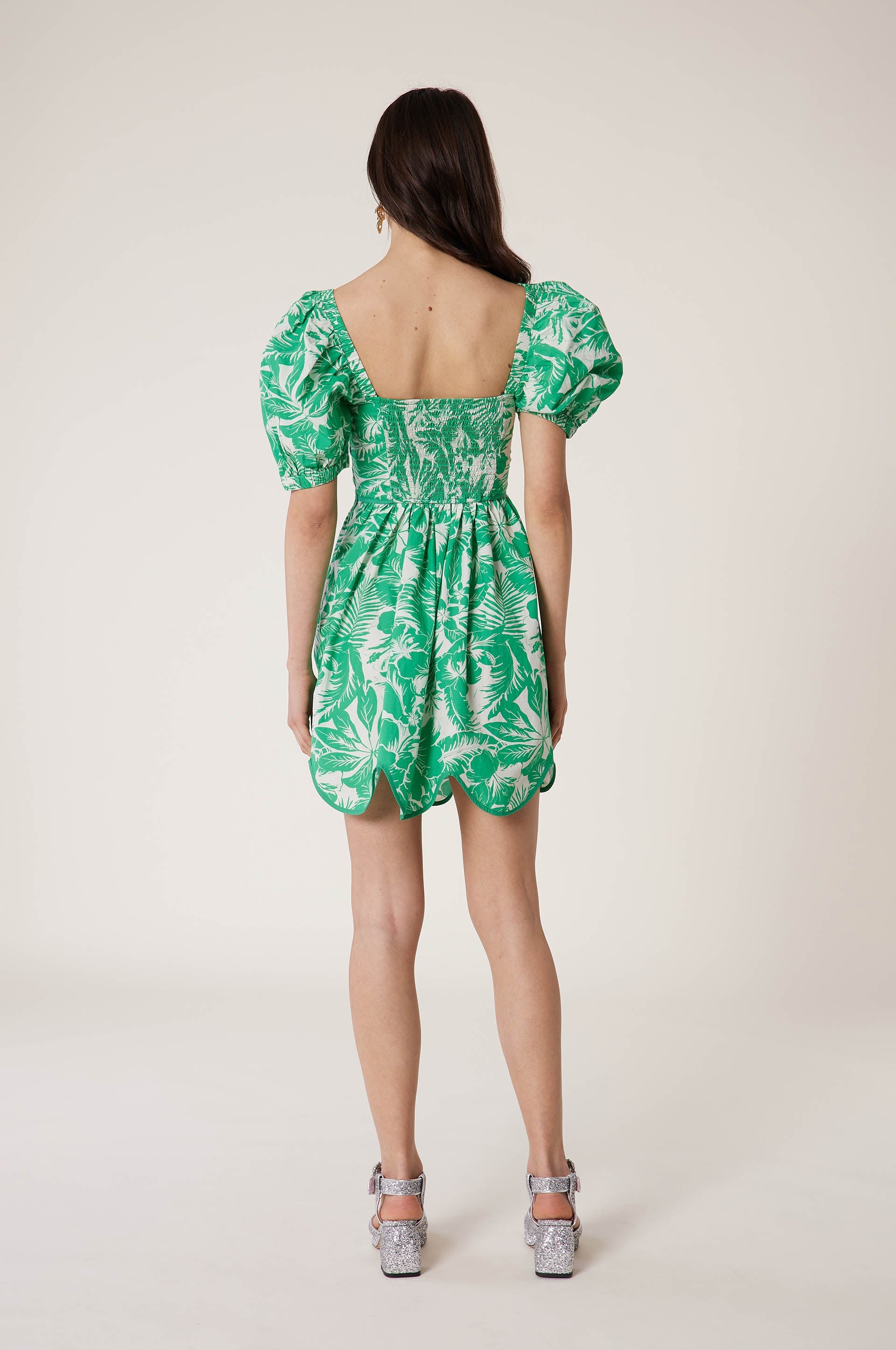Robe Babydoll Santa Barbara - Vert