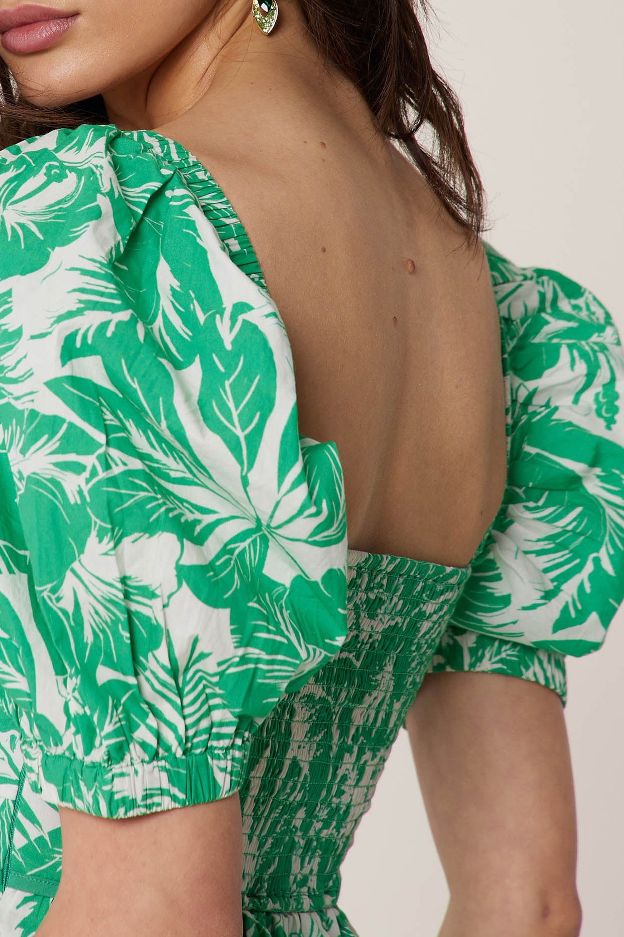 Robe Babydoll Santa Barbara - Vert