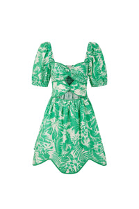 Robe Babydoll Santa Barbara - Vert