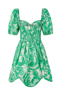 Robe Babydoll Santa Barbara - Vert