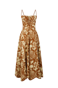 Robe bustier Santa Barbara - Marron