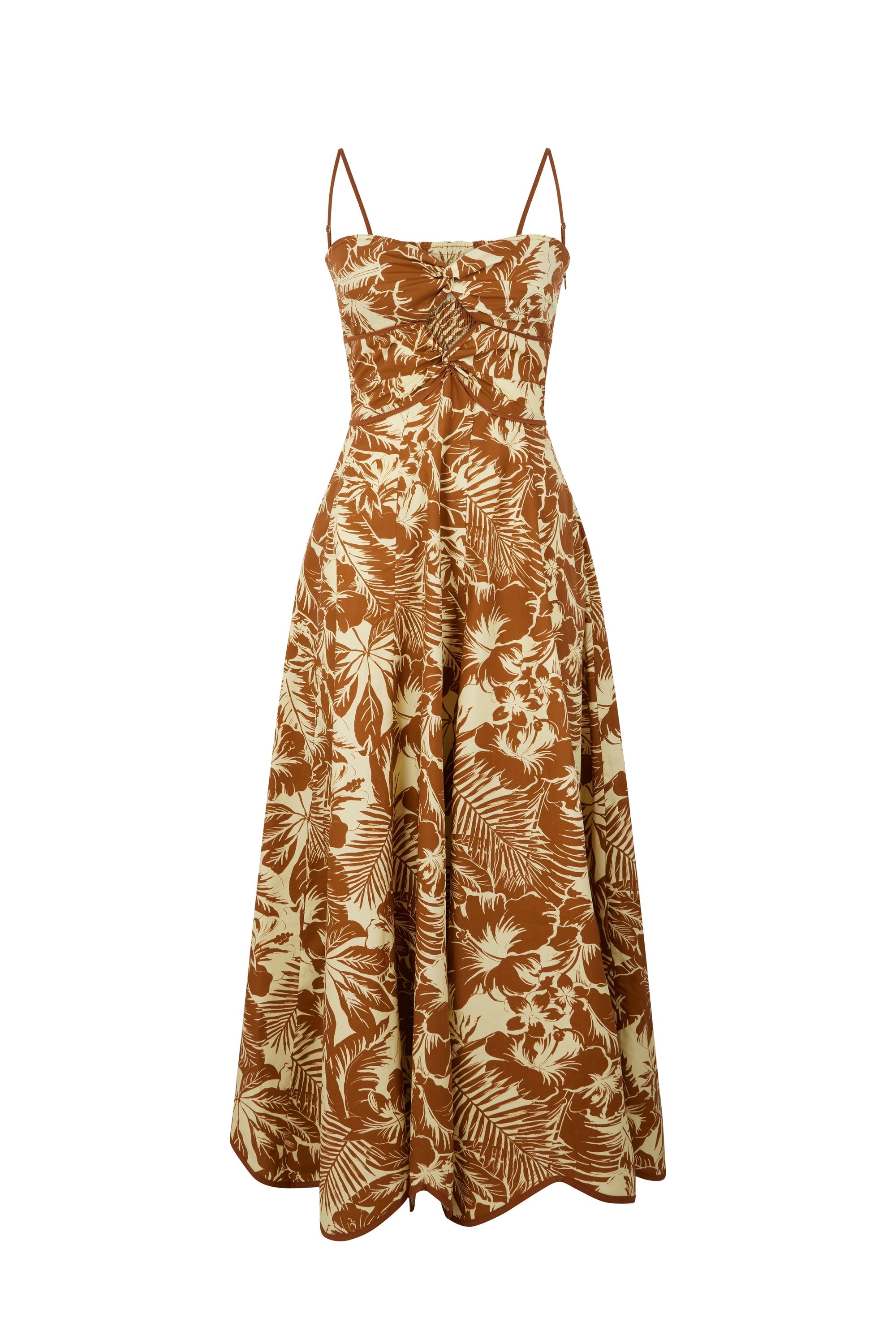 Robe bustier Santa Barbara - Marron