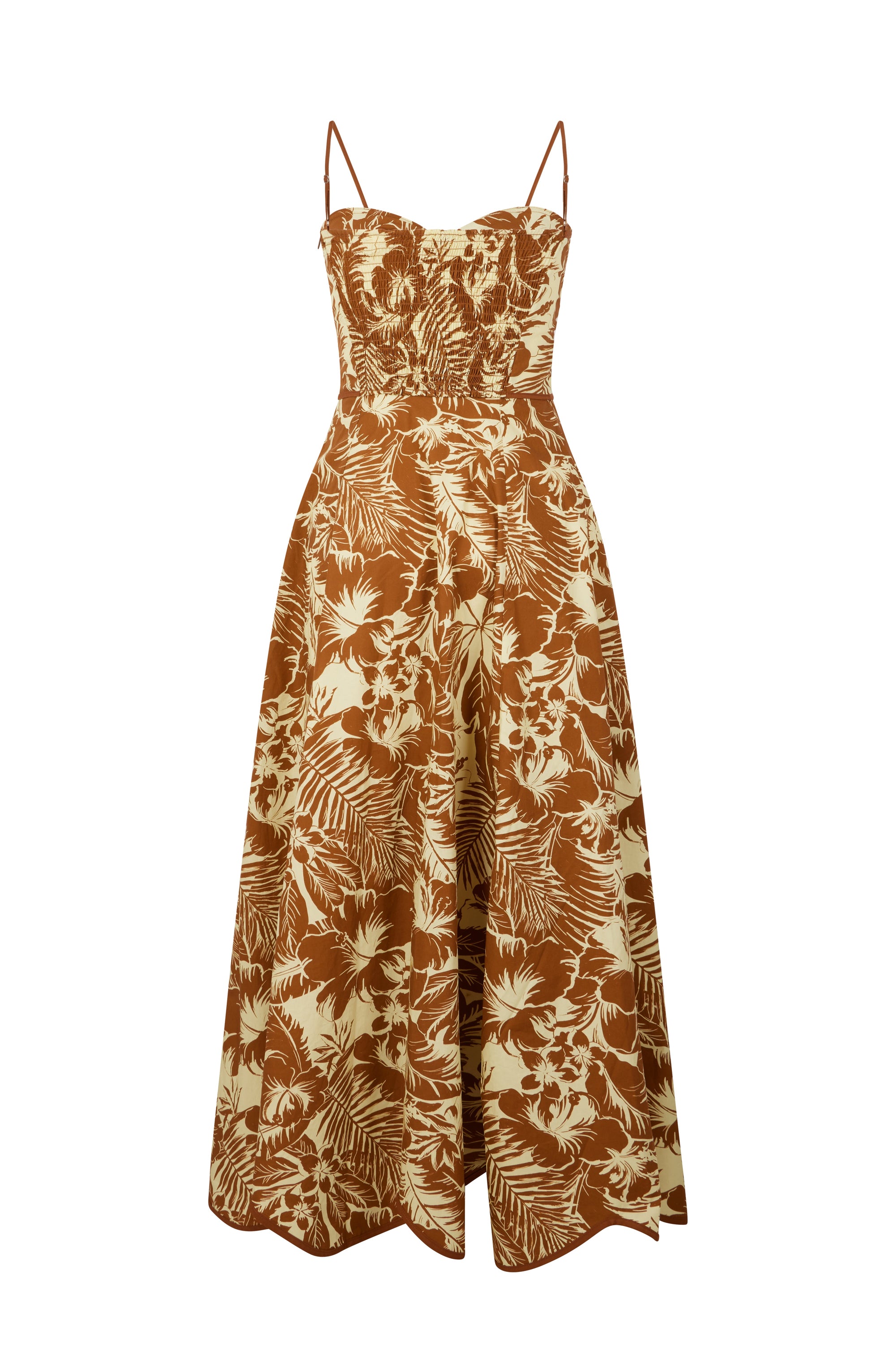 Robe bustier Santa Barbara - Marron