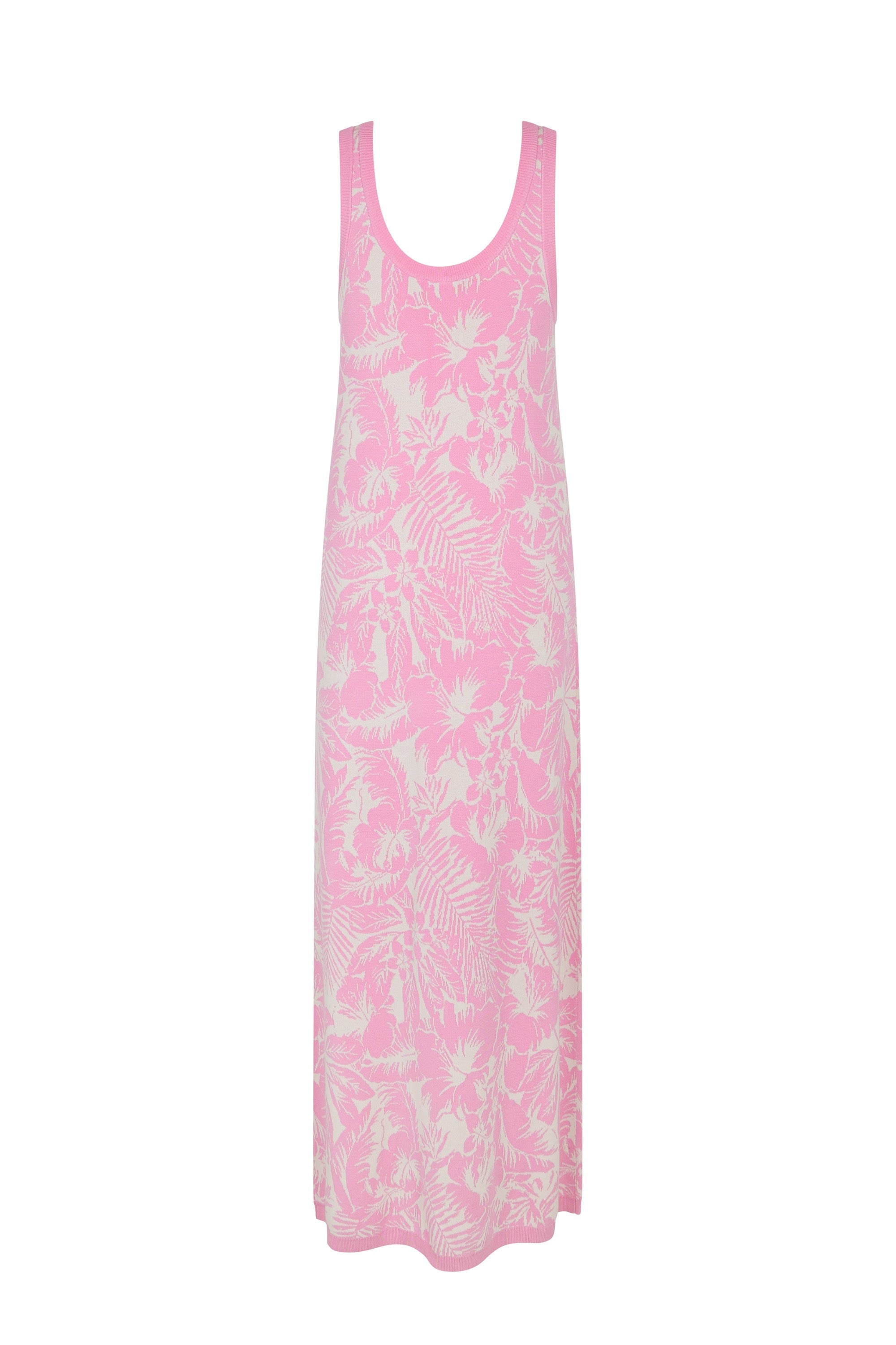 Robe sans manche en maille tricotée - Multicolore