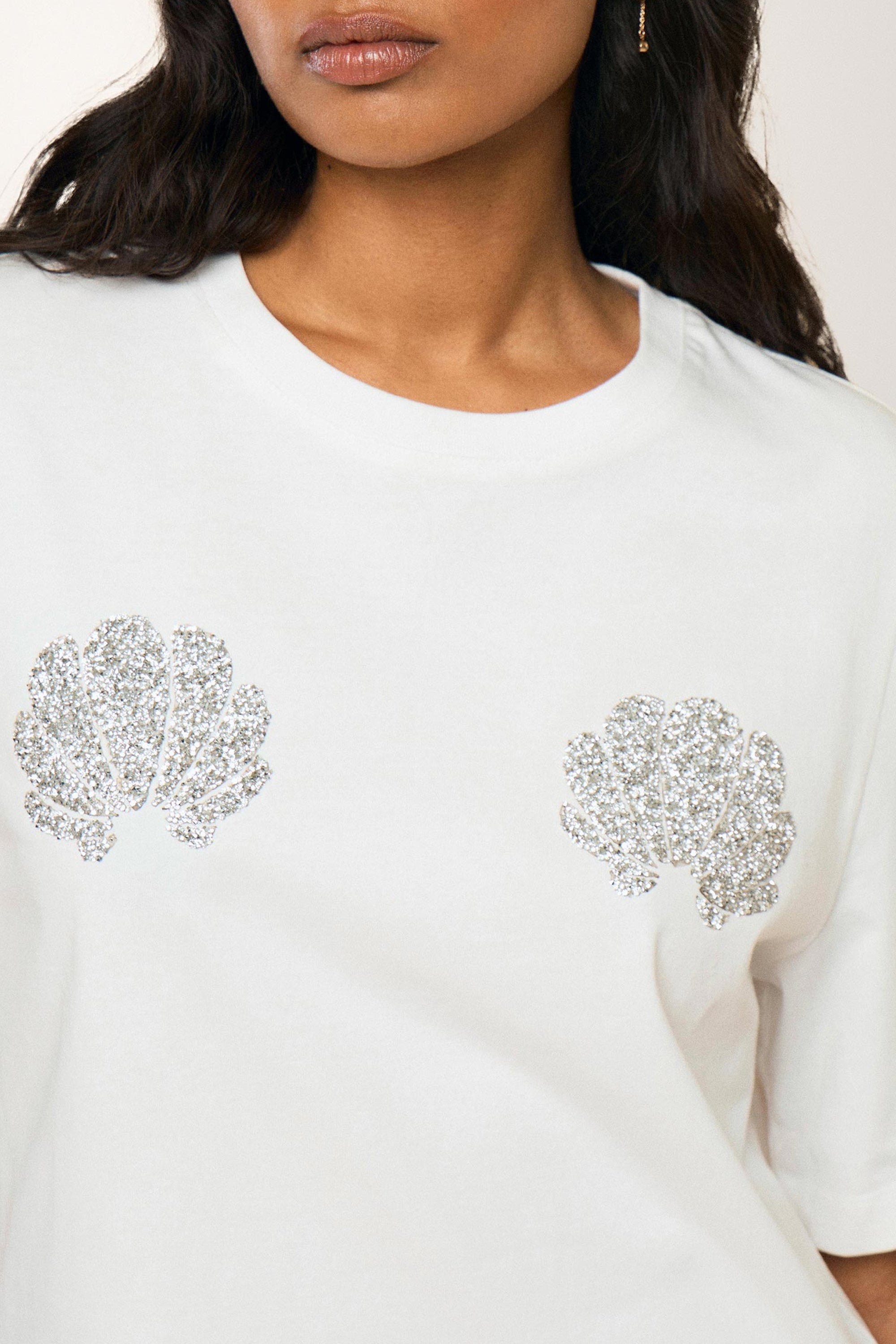 T-shirt Feston - Blanc