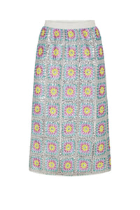 Jupe à paillettes Patch - Multicolore