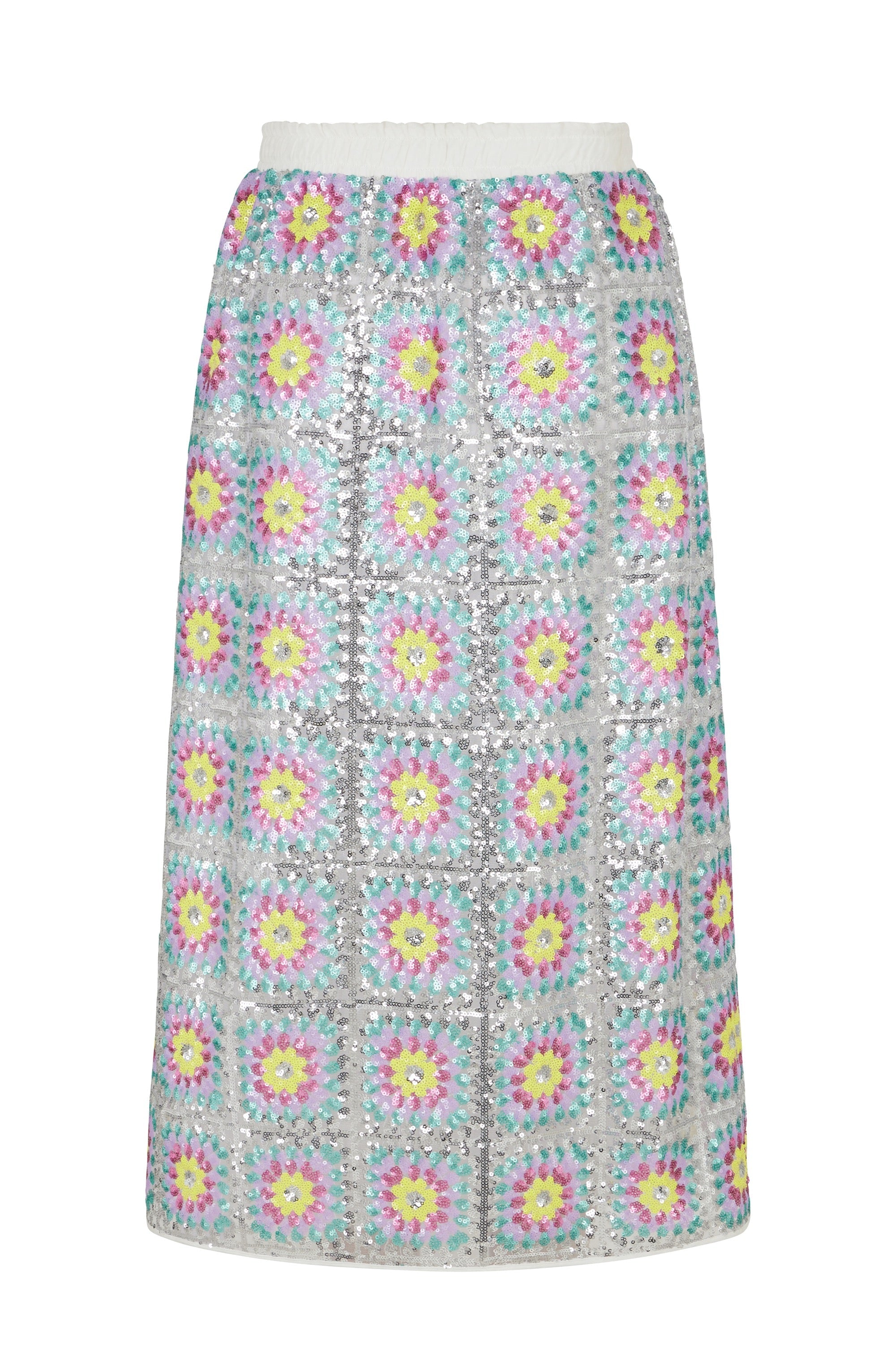 Jupe à paillettes Patch - Multicolore